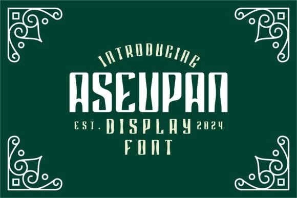 Aseupan Font for Creative Projects
