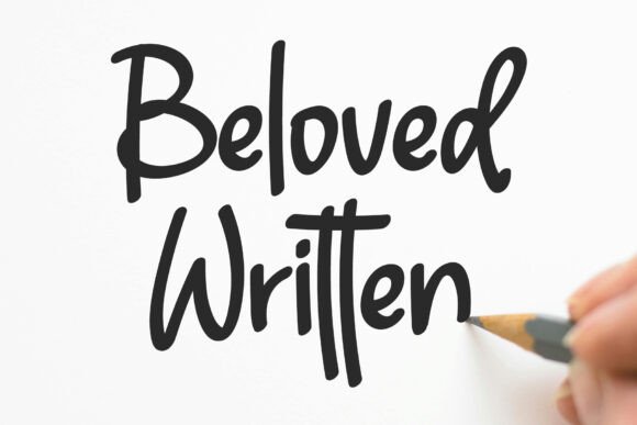 Beloved Written: A Minimalist Display Font for Editorial Design