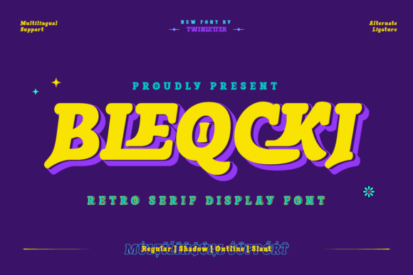 Bleqcki Font: Retro Serif for Impact