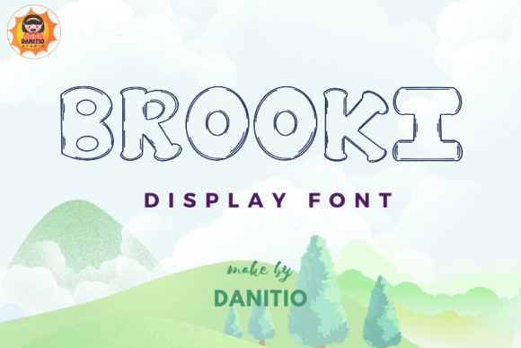 Brooki: A Cute Display Font for Creative Campaigns