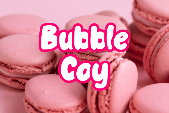 Bubble Coy: A Playful Display Font for Modern Editorial Design