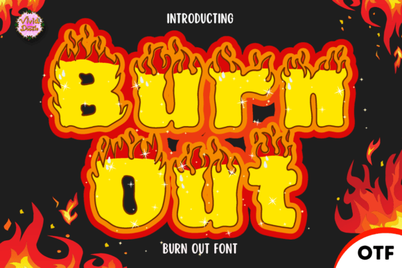 Burn out Font for Creative Projects