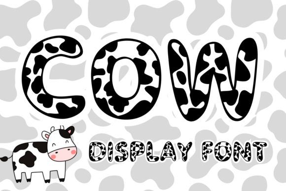 Cow Font for Whimsical Web Design