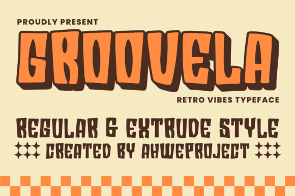 Groovela: The Bold Retro Typeface for Makers