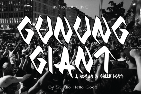 Gunung Giant Font for Business Branding