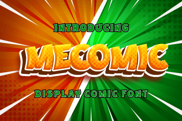 Mecomic: A Fun Display Font for Business Branding