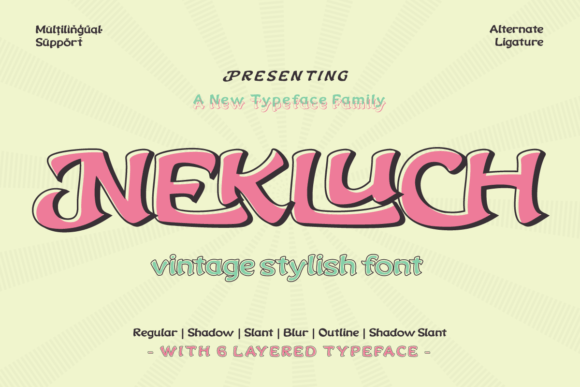 Nekluch Font for Creative Makers