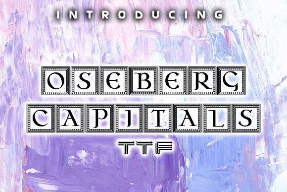 Oseberg Capitals Font