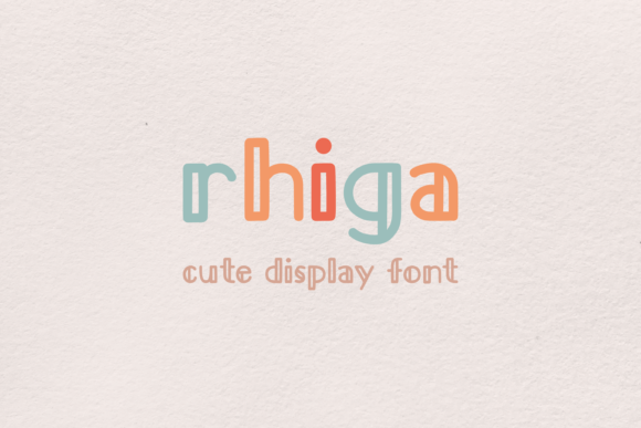 Rhiga: A Cute Display Font