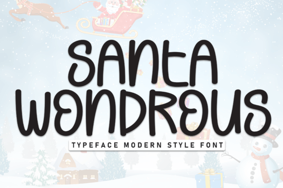 Santa Wondrous: A Charming Display Font for Makers