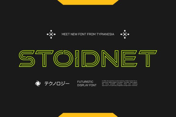 Stoidnet: A Futuristic Display Font for Modern Design