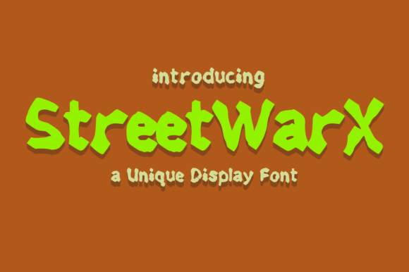 Streetwarx Font for Bold Web Design